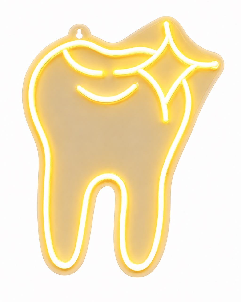 شكل سن LED لافتة نيون 50*41